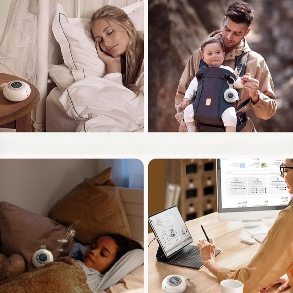 Glocusent Hordozható Hanggenerátor utazáshoz